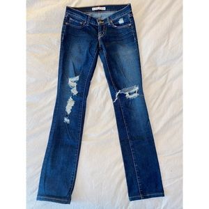 J Brand blue distressed jeans